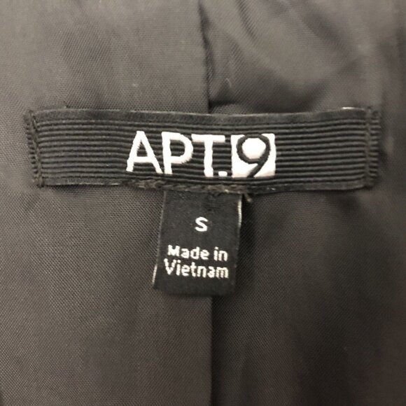 Apt 9 Womens Blazer Jacket Size S Knit White Black Stripe Lined Coastal Preppy - Picture 7 of 10